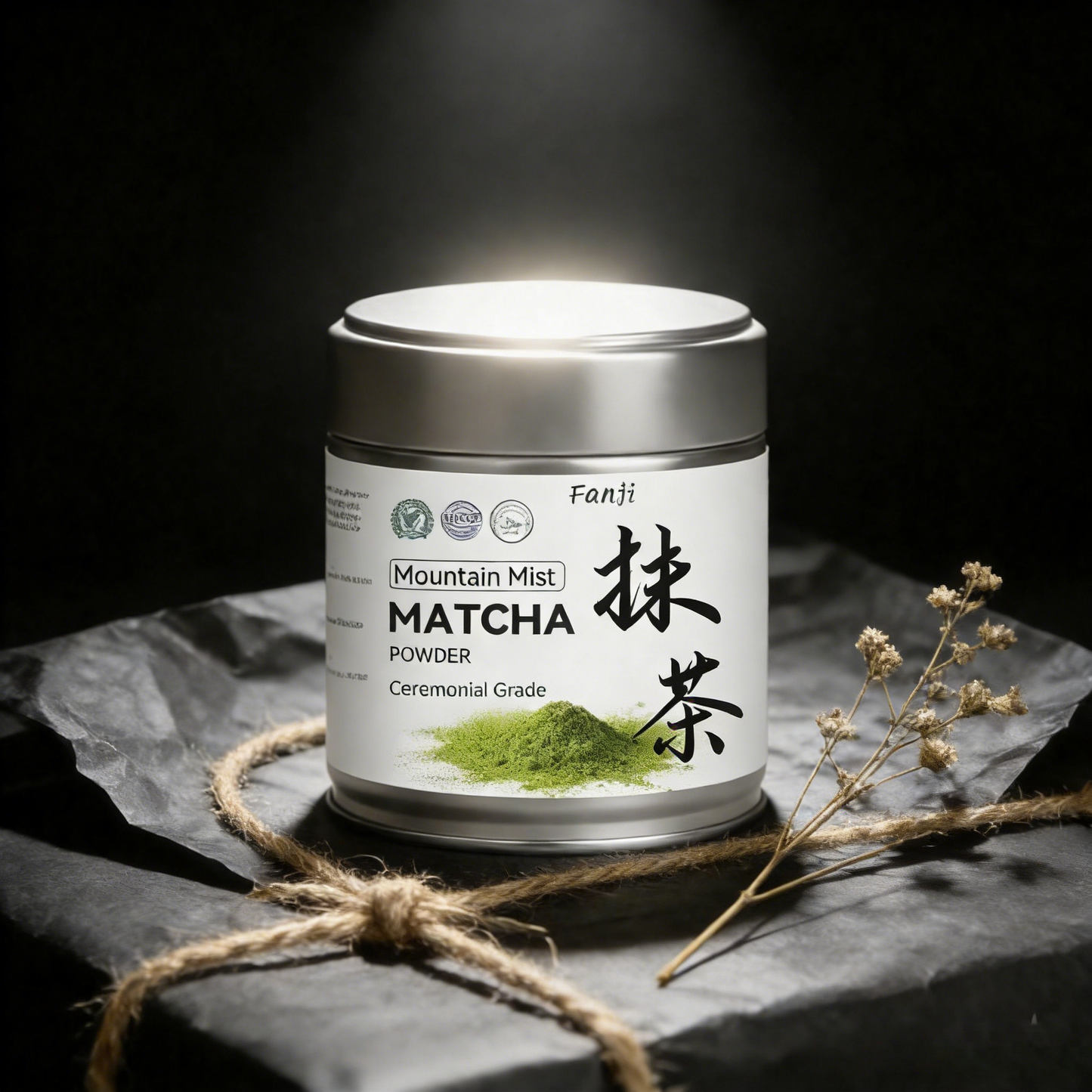 Fanji Mountain Mist Matcha Powder 50g | Premium Ceremonial Grade | Halal Certified