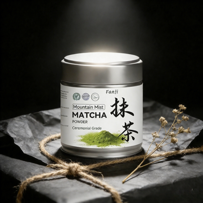 Fanji Mountain Mist Matcha Powder 50g | Premium Ceremonial Grade | Halal Certified
