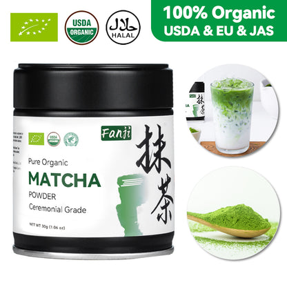 Ceremonial Grade Matcha Powder 30g | Organic and Halal