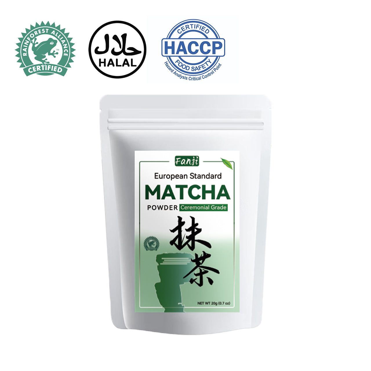 Ceremonial Grade Matcha Powder 20g | European Standard