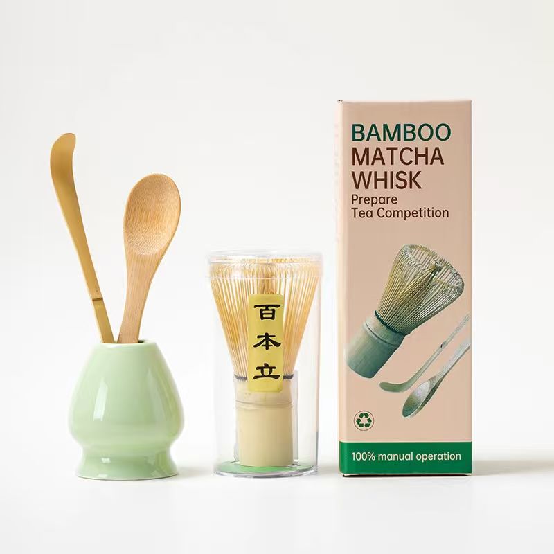 Premium Bamboo Matcha Whisk Set | 4 pcs
