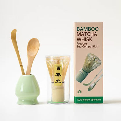 Premium Bamboo Matcha Whisk Set | 4 pcs