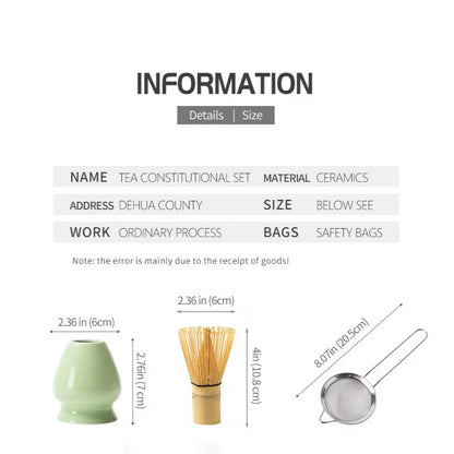 Premium Bamboo Matcha Whisk Set | 4 pcs