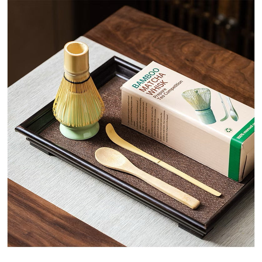 Premium Bamboo Matcha Whisk Set | 4 pcs