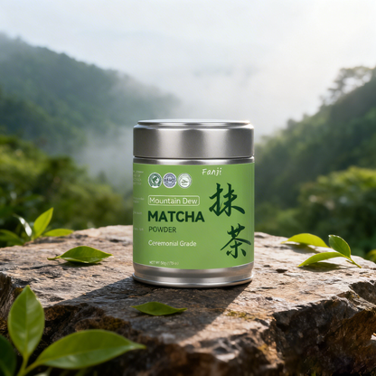 Fanji Mountain Dew Matcha Powder 50g | Ceremonial Grade | Halal Certified
